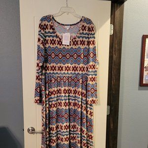 Ryane Long Sleeve Empire Waist Dress